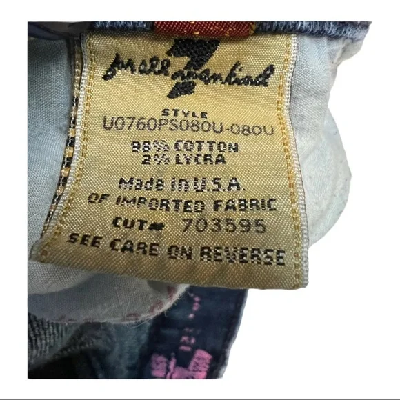 7 for All Mankind Women Jeans Low Rise Medium Wash Pockets Flare Blue 29 - Picture 5 of 9